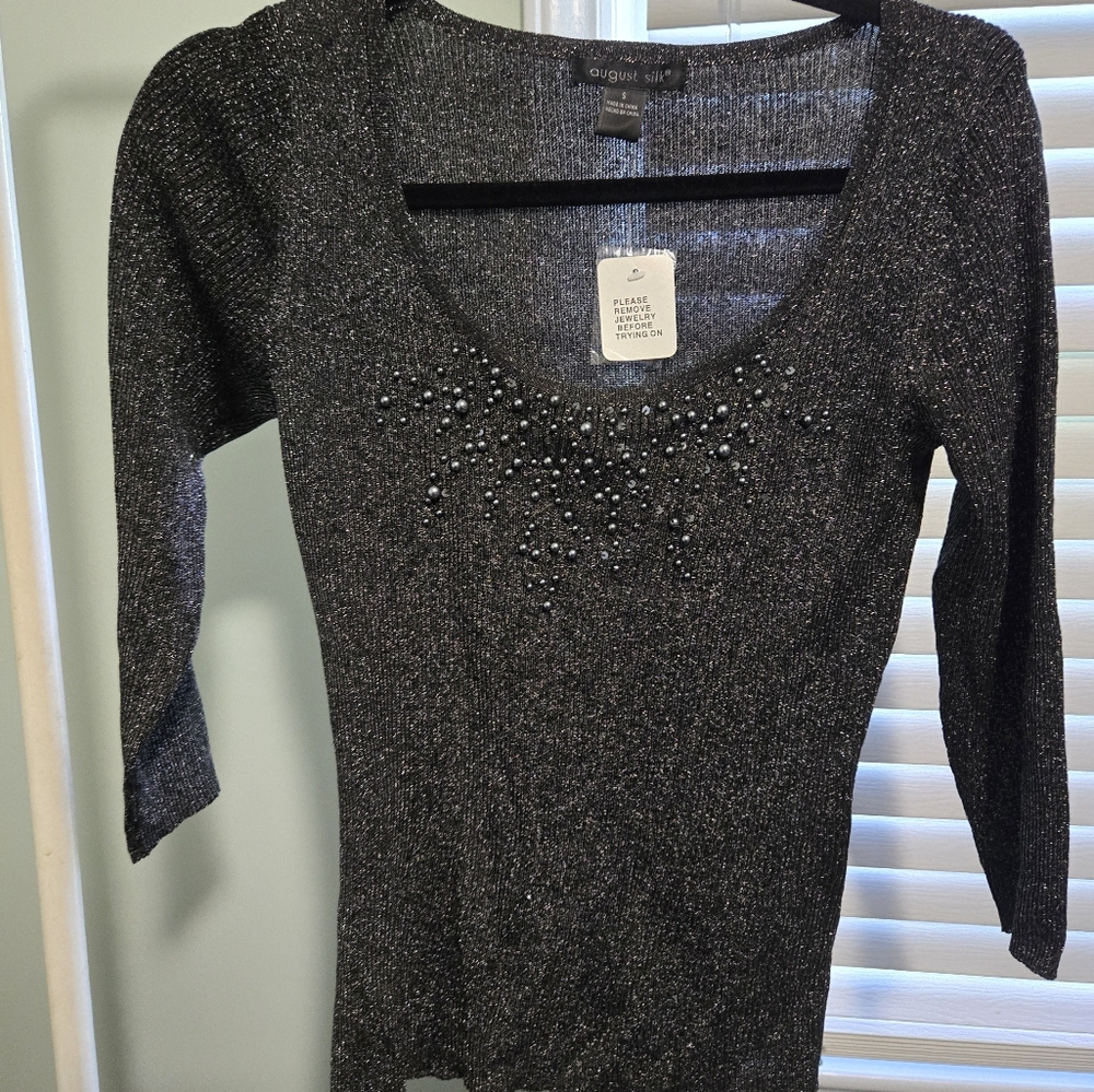 August silk sweater